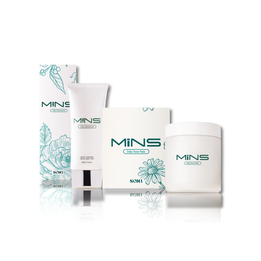 SOM1 MINS Cleansing Gel & Toner Pad Set Singapore