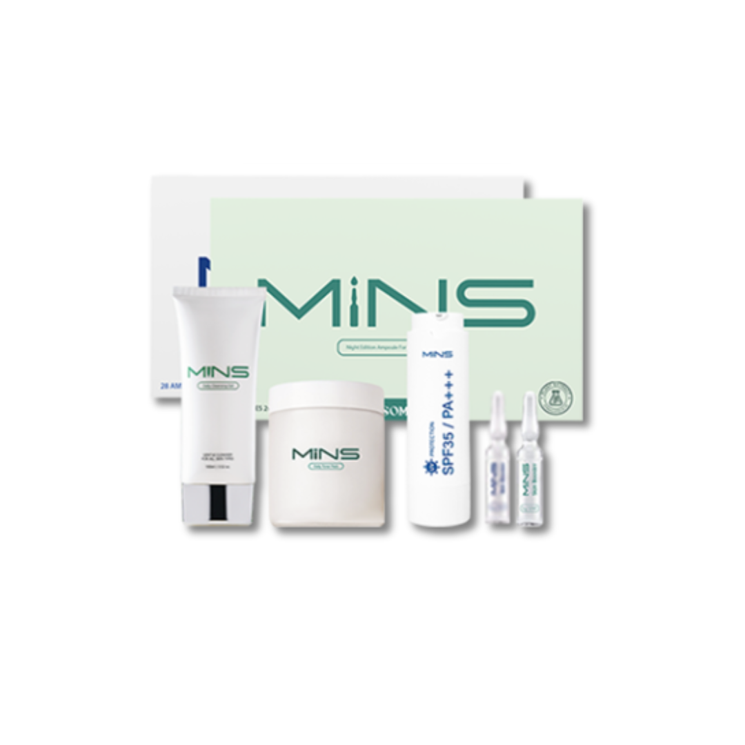 SOM1 Singapore MINS Series Bundle (Cleansing Gel | Toner Pad | Day Ampoules | Night Ampoules | UV Protection)